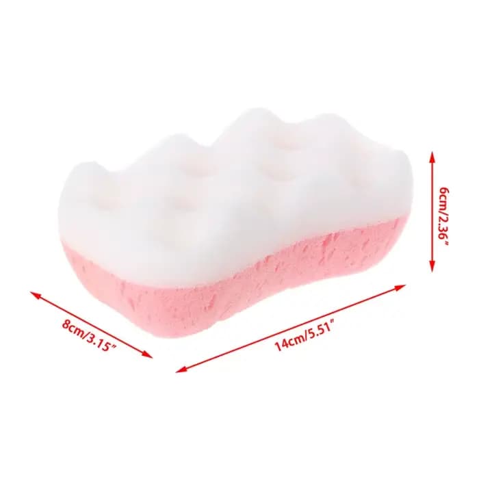 Éponge bain pour soins peau, brosse Massage, douche, épurateur corporel confortable