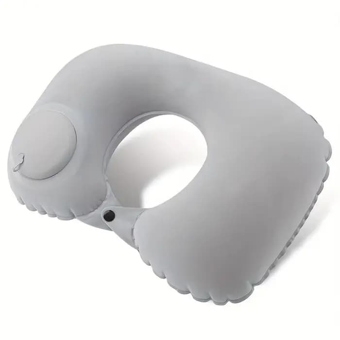 Oreiller gonflable Portable en forme de U, peut être stocké et rempli, adapté aux voyages d'affaires