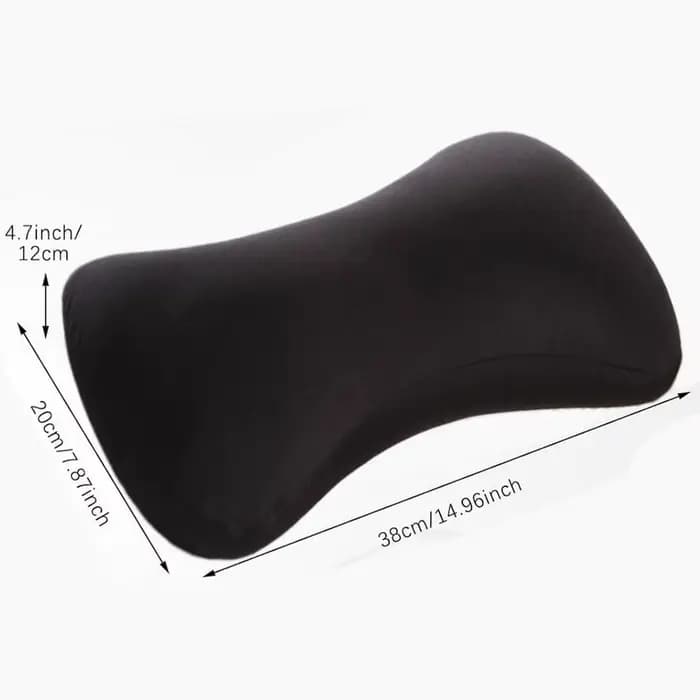 Coussin de soutien en microbilles pour le cou, en forme d'os, avec particules de mousse, pour la mai