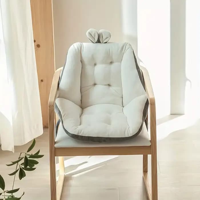 Coussin de lecture confortable et moderne en oreilles de lapin, toutes saisons, lavable en machine, 
