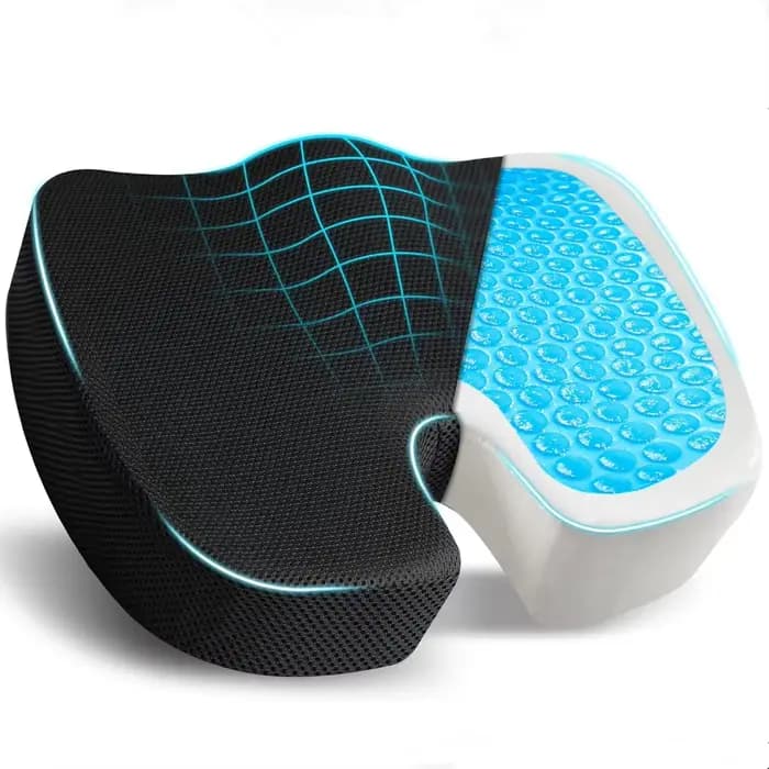 Coussin à mémoire de forme orthopédique en Gel, mousse U Coccyx, siège de voyage, Massage, chaise de