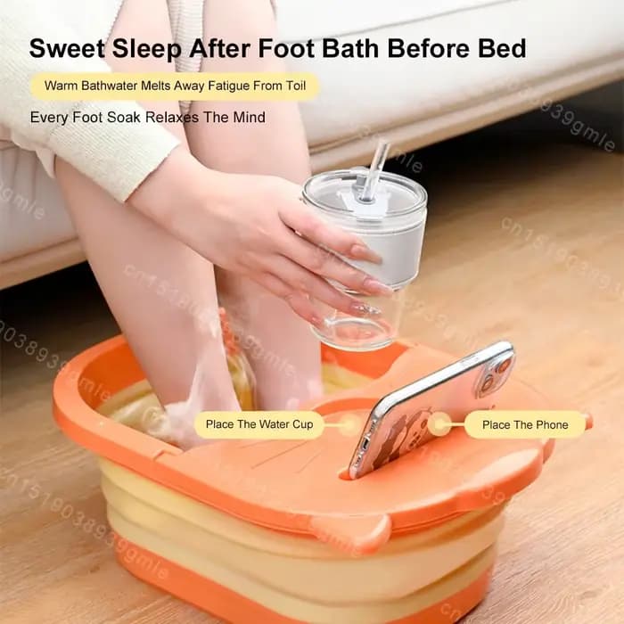 Bain de pieds chauffant de Massage entièrement automatique, pliable, température constante, lavabo d