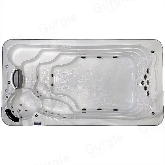 Piscine de nage extérieure sur mesure de 7,5 m, spa jacuzzi pour jardin et usage commercial