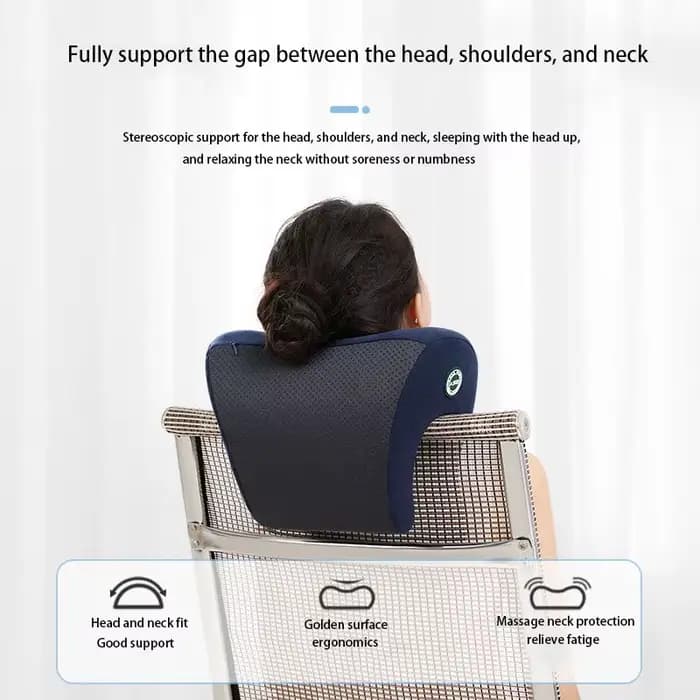 Appui-tête orthopédique en mousse à mémoire de forme, soutien du cou, repose-bureau, pause déjeuner,