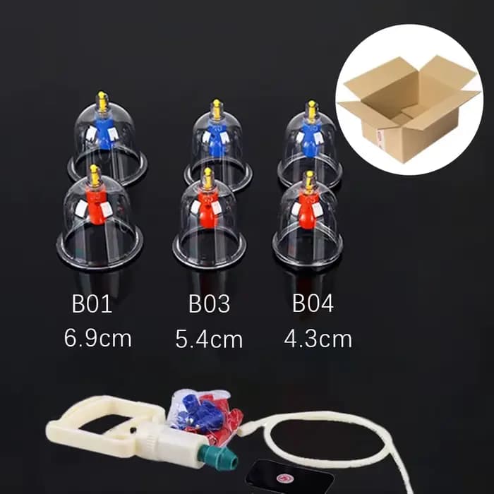 Ensemble de thérapie par ventouses sous vide, ventouses, pots de physiothérapie, médecine chinoise, 