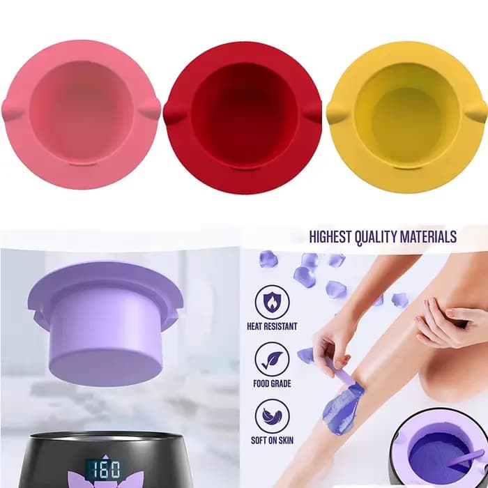 Filles en silicone résistant à la chaleur pour épilation, pot de remplacement, réutilisable, chaud, 