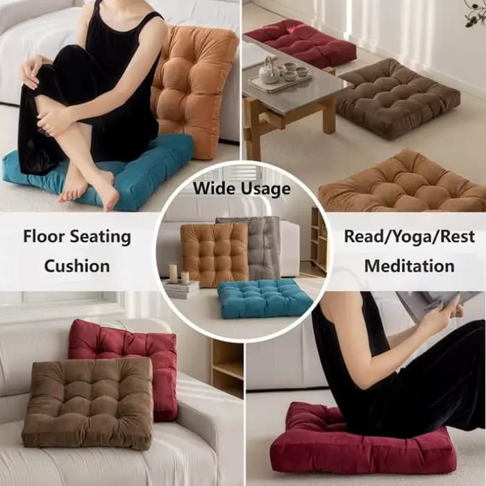 Oreiller de sol carré, coussin de siège de méditation, siège de Yoga, oreillers à genoux, coussins é