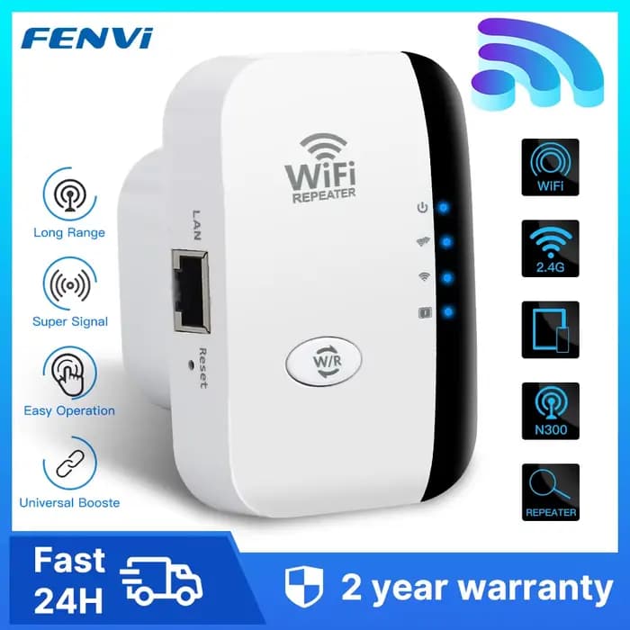 FENVI-Répéteur WiFi sans fil, 300Mbps, extension WiFi à distance, amplificateur WiFi, stérilisation 