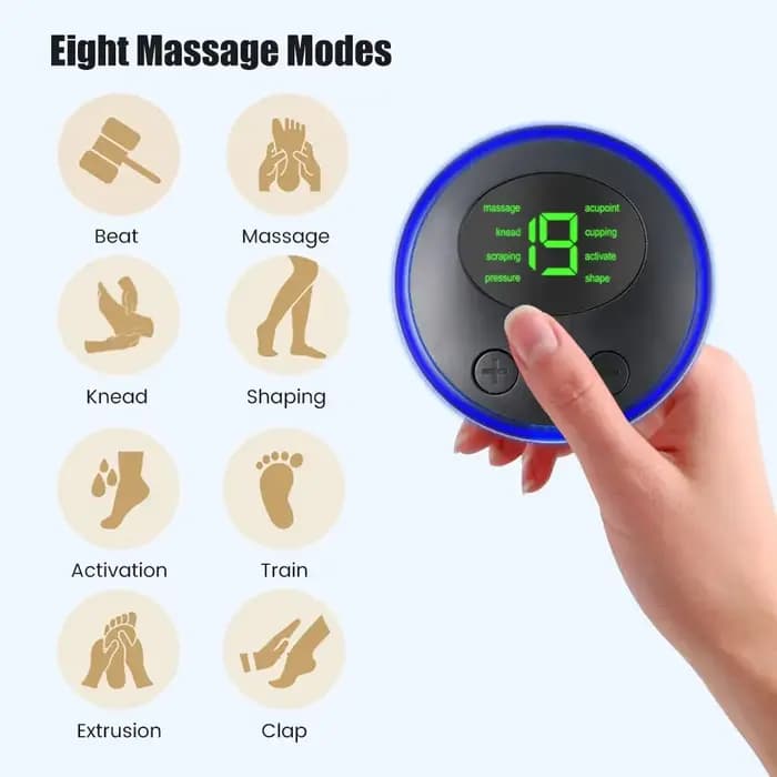 Masseur de colonne cervicale EMS, Mini masseur électrique de cou Tens à faible impulsion, stimulateu