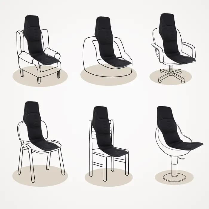 Masseur de dos électrique infrarouge, chaise de Massage complète du corps, coussin chauffant, vibrat