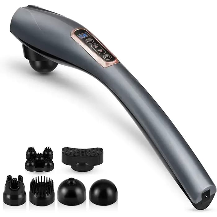 Masseur Électrique Portable Dolphin à 6 Têtes – Appareil Vibrant pour le Corps, les Pieds, le Cou et