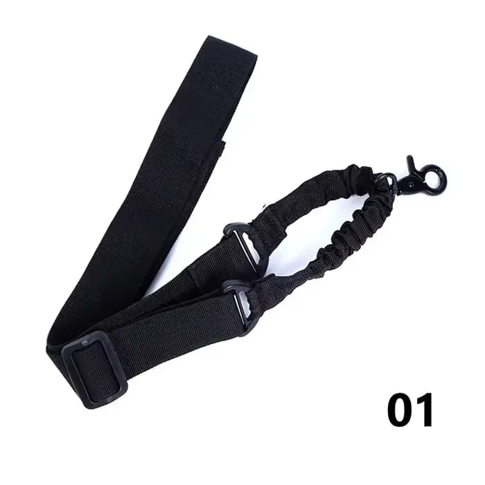 Écharpe de chasse tactique simple à trois points, sangle d'épaule réglable pour fusil, équipement de