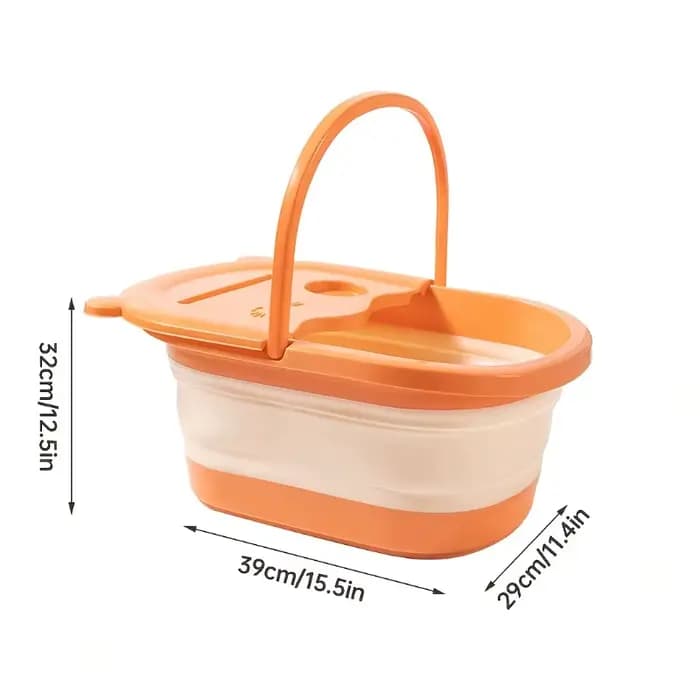 Grande Baignoire Pliable pour Spa des Pieds, Masseur de Pieds, Bassine de Bain de Pieds Pliante, Out