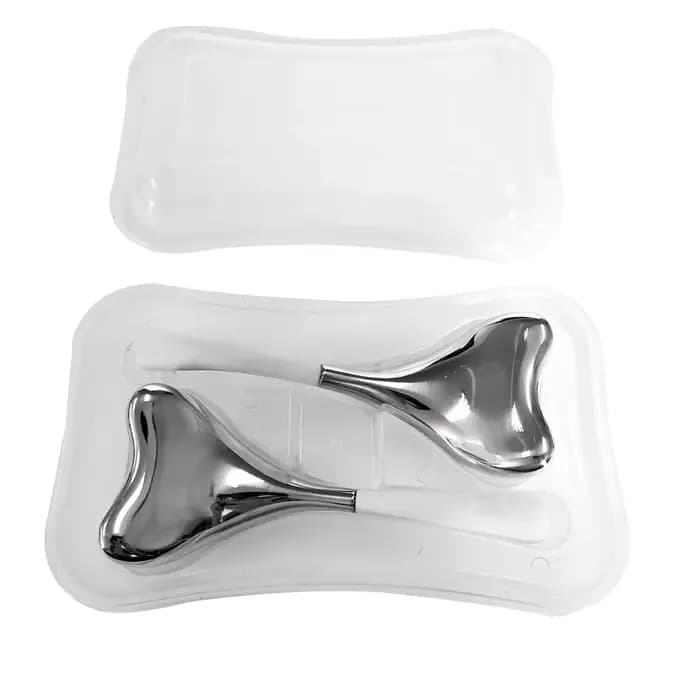 Rouleau de Globes de glace de Spa rafraîchissant en acier inoxydable, bâtons Gua Sha Cryo, masseur p