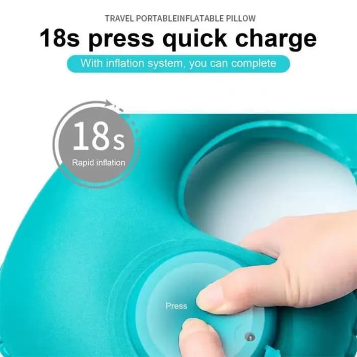 Oreiller gonflable Portable en forme de U