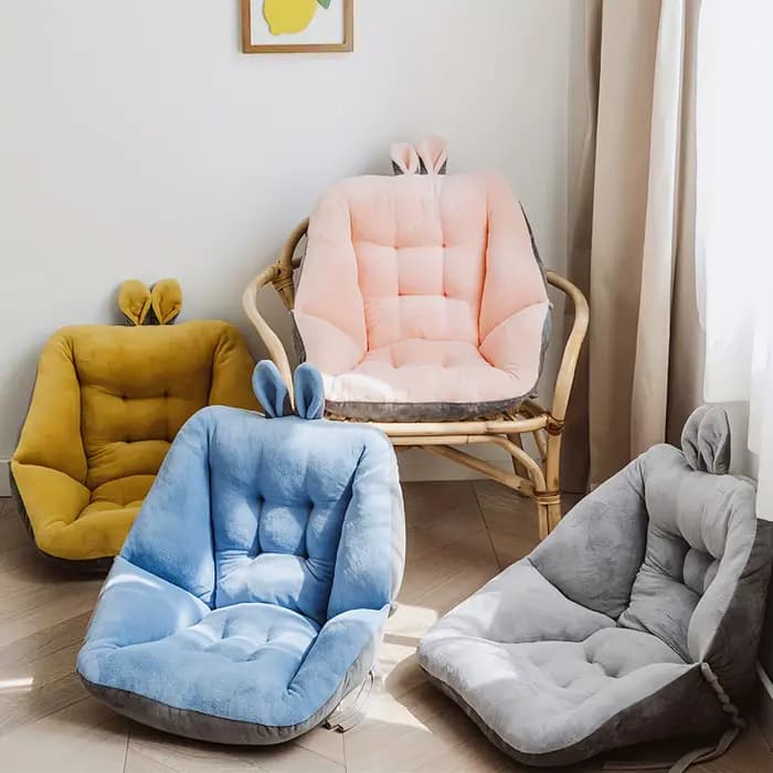 Coussin de lecture confortable et moderne en oreilles de lapin