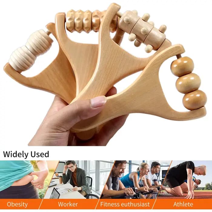 Rouleau de Massage en bois