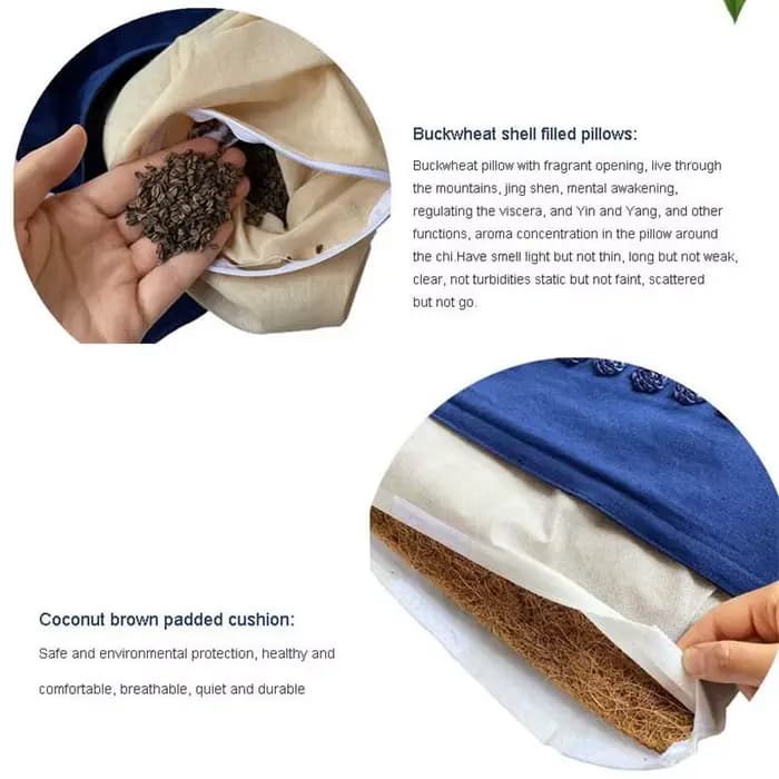Tapis de yoga et de massage en lin naturel et fibre de coco