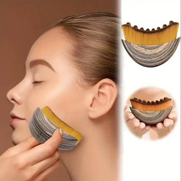 Brosse de drainage lymphatique pour le visage et le corps