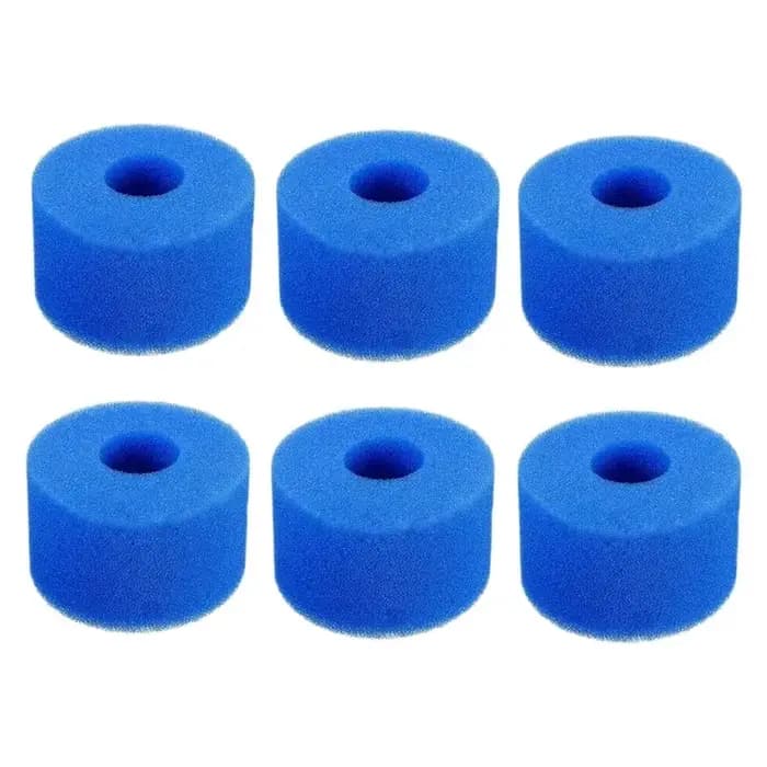 Offre Spéciale : Lot de 6 Cartouches Filtrantes en Mousse Réutilisables et Lavables pour Spa Intex Pure Spa – Promotion – 100 % Neuves et de Haute Qualité