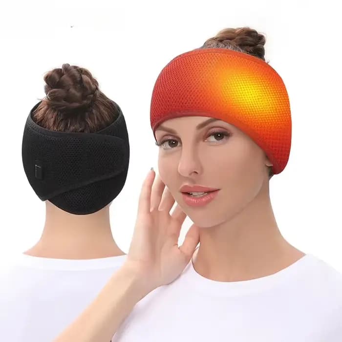 Bandeau chauffant électrique pour la tête – Soulagement de la fatigue et relaxation – 3 modes – Bien-être à domicile