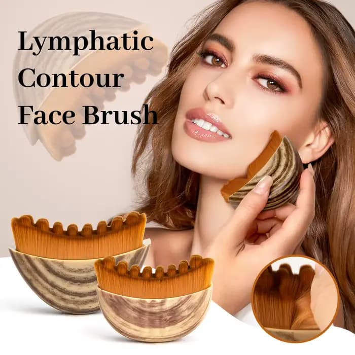 Brosse de massage lymphatique pour le visage