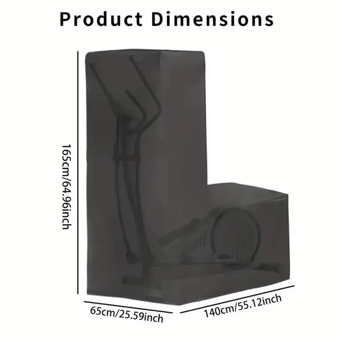 Housse de protection pour appareil elliptique d'exercice, pour usage intérieur et extérieur, housse de protection pour appareil elliptique de fitness à domicile, imperméable et anti-poussière