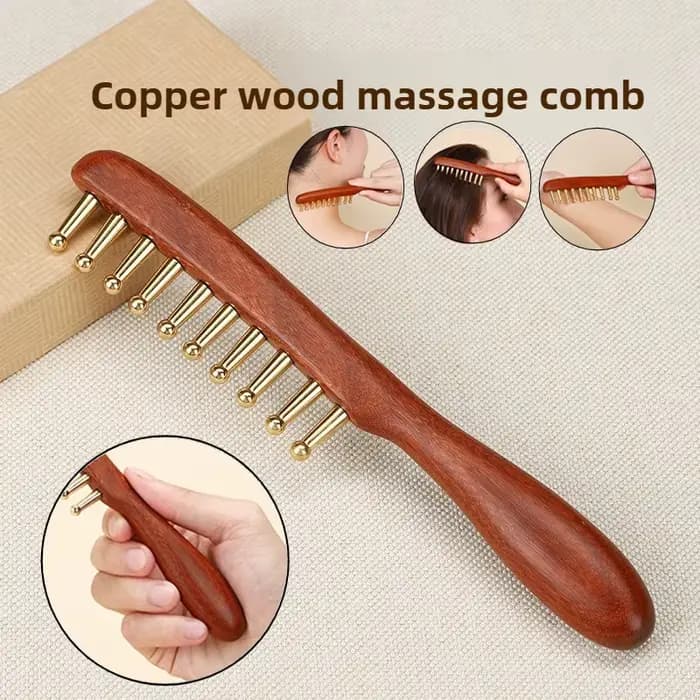 Peigne de massage des méridiens à dix dents