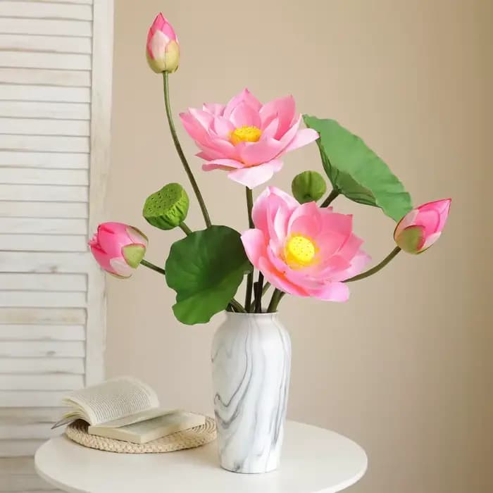 Annie artificielle avec une touche de feuilles et de dosettes, style chinois, Vermont, décoration d'intérieur, hôtel incité injFlowers, 85cm