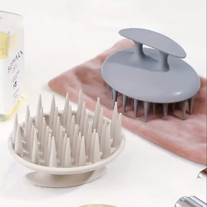 Brosse de massage du cuir chevelu en silicone