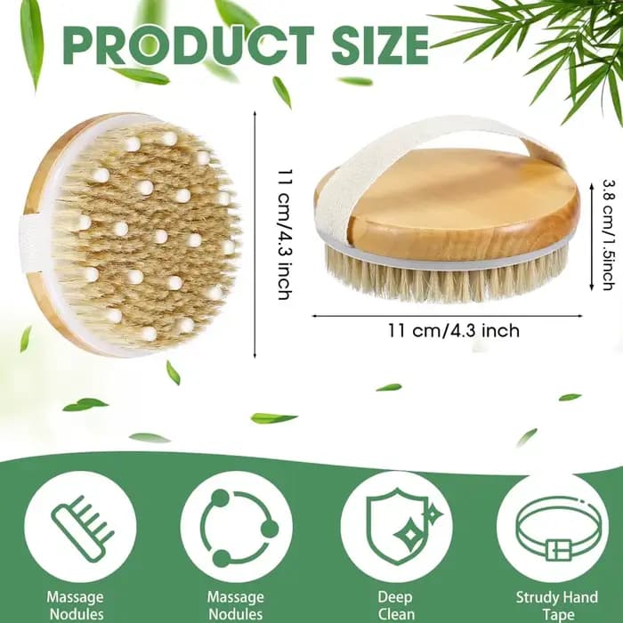 Brosse corporelle pour brossage à sec
