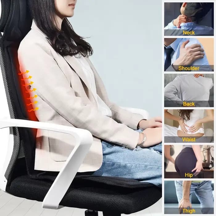 Coussin de chaise masseur chauffant électrique vibrant