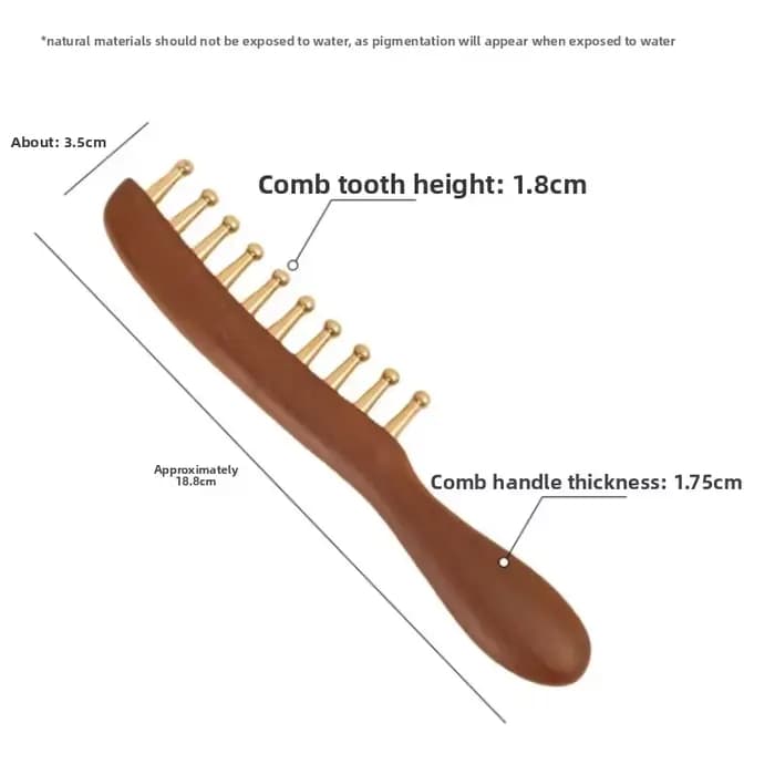 Peigne de massage pour méridiens de tête