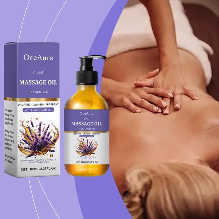 Huile de massage à la lavande naturelle pour le corps