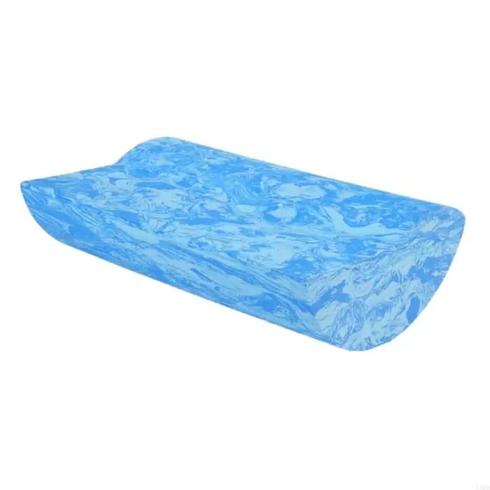 Ensemble support pratique tapis avec articles rembourrés marbrés bleus pour Pilates