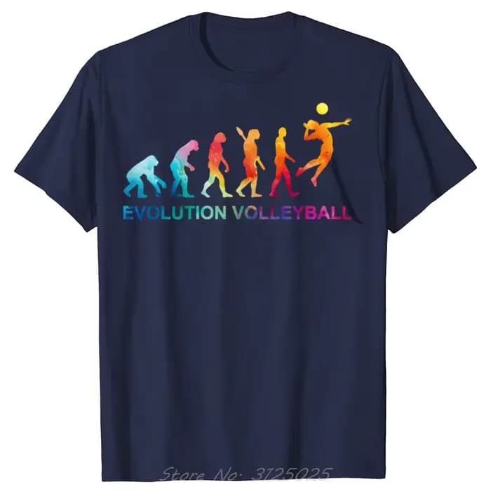 Evolution sport jouant volley-ball T-shirt Camisetas 2025 classique populaire T-shirt hommes Hip Hop Streetwear surdimensionné T-shirt