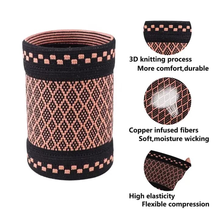 Manchons de poignet de Compression en cuivre