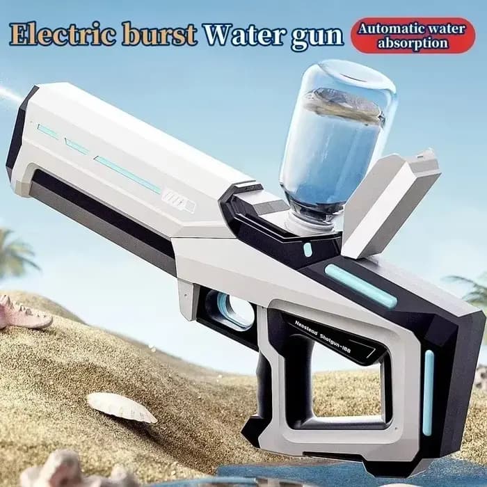 Pistolet à eau électrique à absorption d'eau automatique, divertissement de piscine de plage en plein air, pistolet à eau pour adultes et enfants
