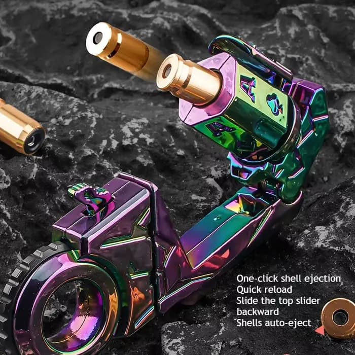 Mini pistolet jouet en alliage avec un bouton, Spinner d'éjection, plusieurs Modes amusants, soulagement du Stress, jouet Fidget, cadeau Cool pour garçons et adolescents