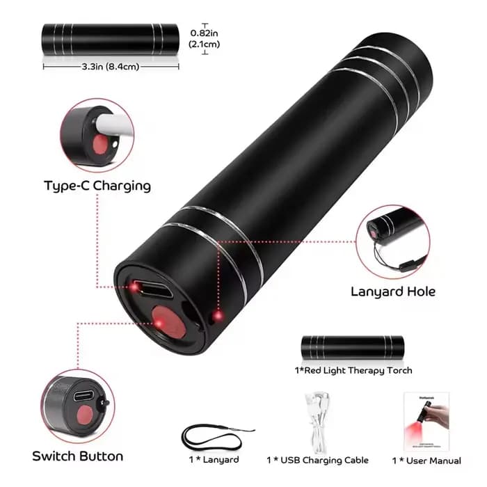 Lampe de thérapie à la lumière rouge 660nm