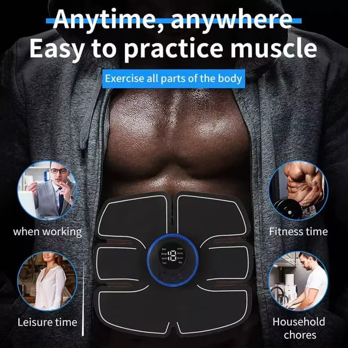 Stimulateur musculaire électrique bras Abdominal jambe dos exercice corps Fitness masseur