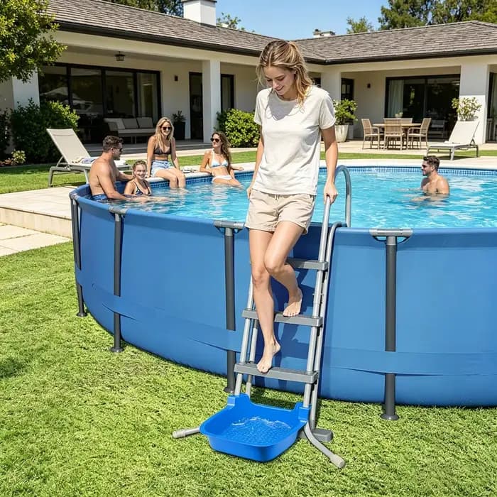 Bassin de lavage de pieds pour piscine