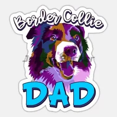 Autocollants d'art pour Border Collie, chien, propriétaire, chiot, à l'intérieur, pour pare-chocs, batterie, travail, décoration de pare-brise