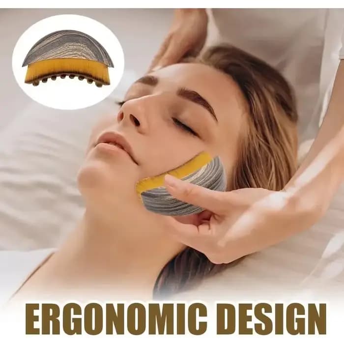Brosse de massage pour drainage lymphatique du visage