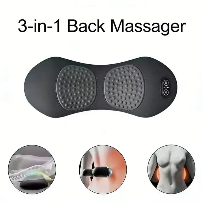 Masseur dorsal multifonctionnel 3-en-1 avec fonction de soulagement pour le sommeil