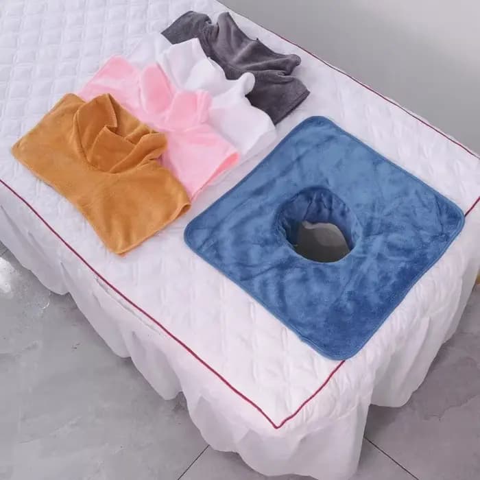 Carré 35*35 cm velours épaissi beauté SPA Table de Massage rabotage serviette de visage