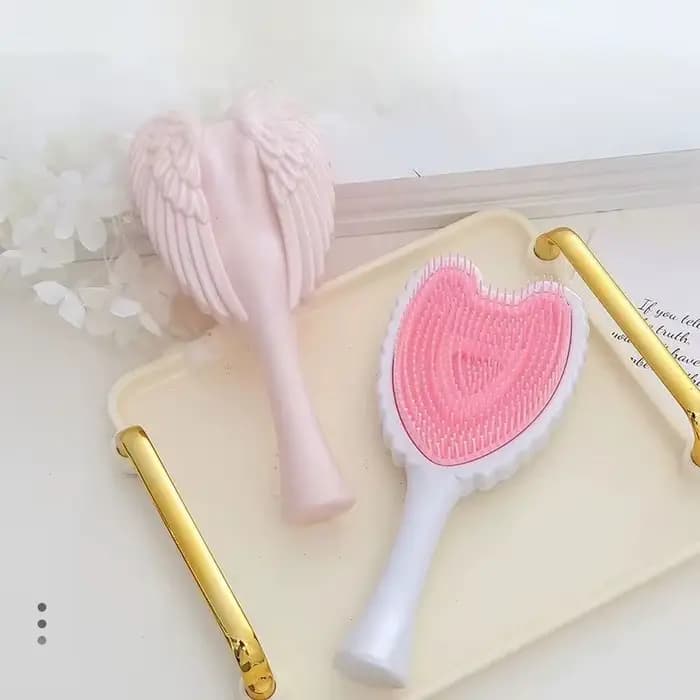 Peigne à cheveux ailes d'ange, antistatique, pour Massage du cuir chevelu, Salon de coiffure, outils spéciaux, cadeau exquis pour filles
