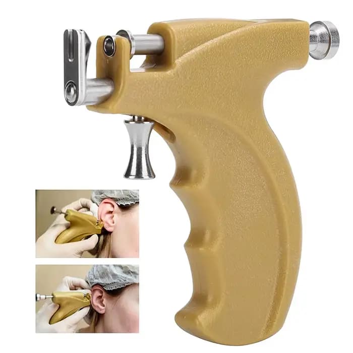 Kit d'outils pour pistolet de perçage d'oreille, outils de pointe de boucles d'oreilles, oreilles, nez, nombril, lèvres, clous, boucles d'oreilles, Kits de pois à domicile