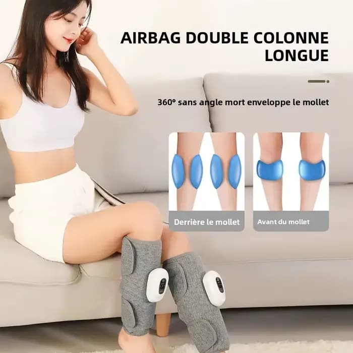 Masseur de jambes à compression d'air pour la circulation sanguine et le soulagement de la fatigue