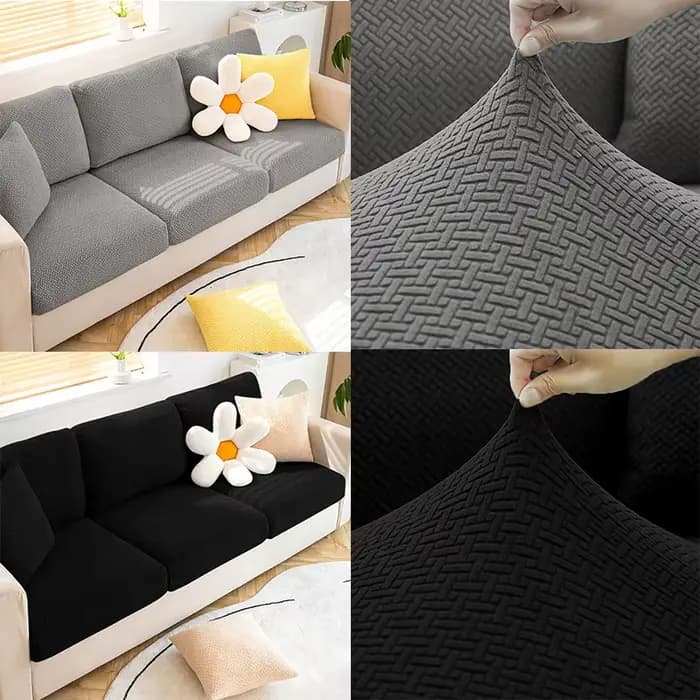 Housse de coussin de siège de canapé en Jacquard, protection de meubles, pour salon, lavable et extensible